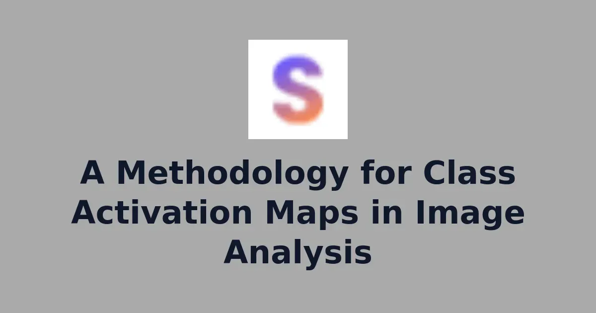 A Methodology for Class Activation Maps in Image Analysis