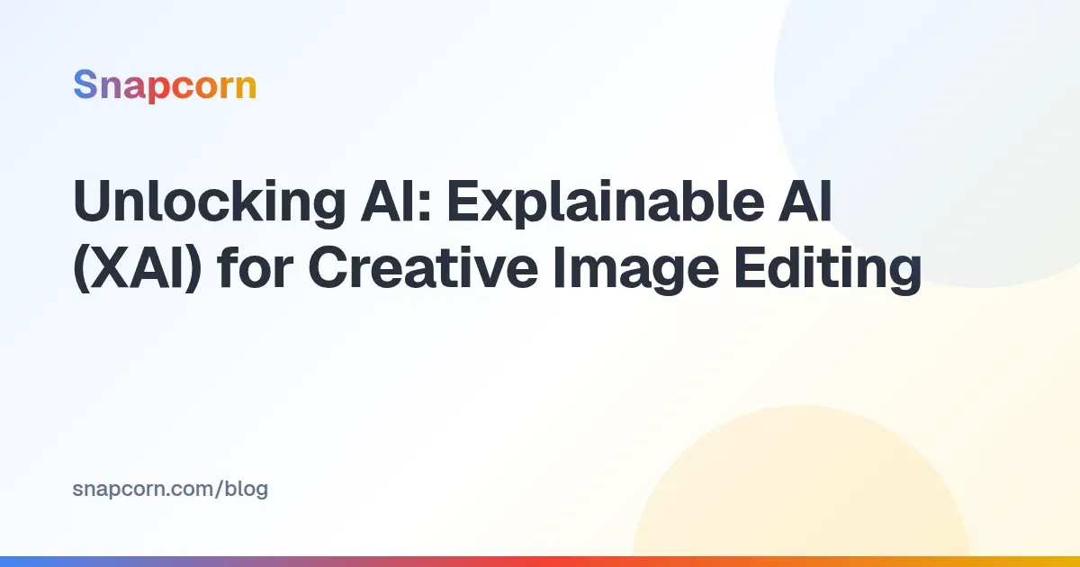 Unlocking AI: Explainable AI (XAI) for Creative Image Editing